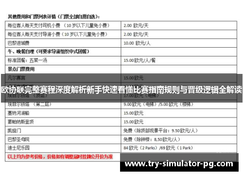 欧协联完整赛程深度解析新手快速看懂比赛指南规则与晋级逻辑全解读 欧协联完整赛程深度解析新手快速看懂比赛指南规则与晋级逻辑全解读